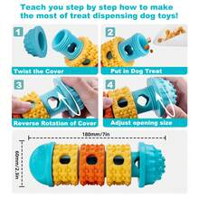 Interactive Dog & Treat Dispenser Toys With Adjustable Puzzle Feeders - Suitable For Breeds & Sizes, Treat-Dispensing Brain For Puppies, For, Crate, Travel - Ideal Gift For Dogs And Cats - 1PC - 查看 7