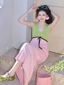 Women Midi Dresses - Multicolor - View 4