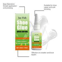 Colla per scarpe ad asciugatura rapida, colla liquida trasparente ad alta adesione per riparazione di sneaker, stivali e tacchi - 50 g di colla per scarpe - Visualizzare 10