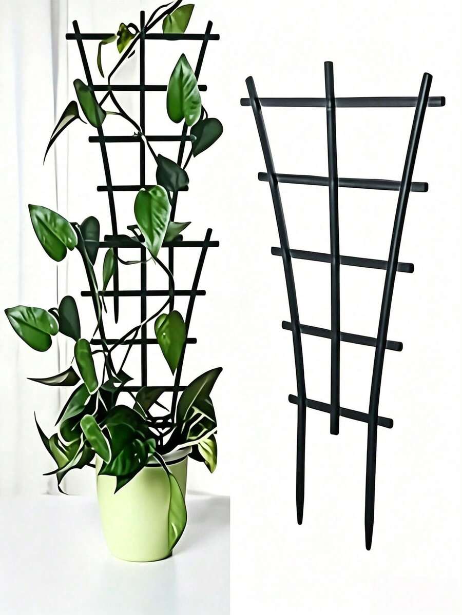 Stackable Plant Trellis, Plastic Climbing Plant Support Lattice, Suitable For Potted Plants, Indoor Climbing Plants, Small Climbing Plants, Reusable Floral Plants, Rear Lattice Hook Growth Accessory, Home And Outdoor Universal - Multicolor - View 1