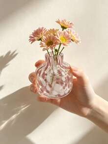 1 件迷你墨彩玻璃花瓶，可爱桌面鲜花花瓶装饰，适用于水培插花、餐厅、客厅、卧室、阳台 - 彩色 - 查看 5