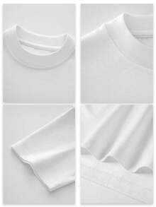 L?ssiges Herren-T-Shirt mit Grafikprint für den Frühling, 100 % Baumwolle, lockere Passform, atmungsaktiv, l?ssig, einzigartiger Grafikprint - Weiss - Übersicht 5