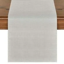 Table Runner, Adds Warmth And Natural Decor To Home, Modern Living Room Placemat Tablecloth, Dry Cleanable And Washable, Suitable For Entryway, Family Gatherings, Coffee Table, Living Room - Matte Light Gray - View 29