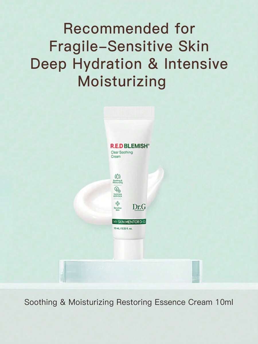 Dr.G Red Repair Cream For Sensitive Skin, Centella Asiatica Hydrating And Moisturizing - 10ml - View 1