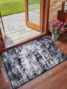 1pc Geometric Modern Living Room Area Rug, Washable Patchwork Indoor Printed Polyester Fiber Rectangular Easy Care Water-Washable Home Rug, Suitable For Living Room, Hallway, Bedside, Sitting Room, Bedroom, Office, Kitchen, Farmhouse Home Decor - Multicolor - View 15