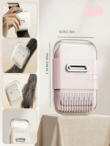 3-In-1 Bangs & Stray Hair Trimming Tool, Home Bangs & Fine Hair Trimming Clipper, Bangs Thinning Comb, Hair Shears, Hair Brush - Multiple Styles - View 7