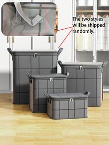 Black Storage Bag, Thick Large Capacity Phone Bag, Wardrobe Storage Bag, Foldable Large Capacity Dustproof Clothes Storage Bag, Closet Bedroom Storage Solution, Clothing Organization Storage, Home Storage, Compact Design, Reinforced Stitching, Suitable For Seasonal Use - Multicolor - View 10