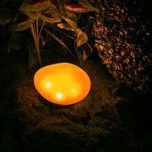 Solar Stone Texture Light, Suitable For Indoor And Outdoor Use, Automatic Switch, No Wiring Required, Spherical LED Atmosphere Light, Suitable For Outdoor Garden, Patio, Pathway, Terrace And Tabletop - Warm Light Stone Lamp - View 6