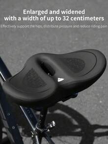 TOSUOD Bicycle Seat - Ergonomic Bicycle Saddle With Shock-Absorbing Padding, Anti-Slip Surface And Thickened Cushioning, Suitable For Long-Distance Riding - Compatible With Road Bikes, Mountain Bikes And Hybrid Bicycles - Fits Rear Rack/Mounting Bracket - Ideal Choice For Male And Female Cyclists, Bicycle Seat, Comfortable Riding Gear, High-Quality Padding, Suitable For Long-Distance Riding, Thickened Comfort, Reinforced Stitching, Adult Cyclists - Multicolor - View 2