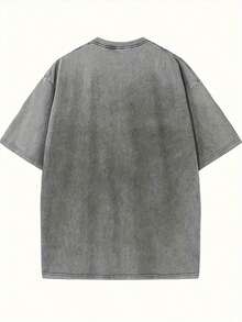 A Stylish Y2K Summer T-Shirt, A Vintage Sade Graphic Tee, A Retro Bohemian Band Tee With Black And Gold Prints, Suitable For Men's Clothing In Pr - 灰色的 - 查看 5