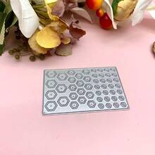Floral Background Board Metal Cutting Die Card Making Set, Embossing Paper Cutting Set, Scrapbooking Template, Machine Template - Silver-white - View 5