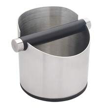 1pc Stainless Steel Espresso Coffee Grounds Collection Box With Removable Knock Bar And Non-Slip Rubber Base - Multicolor - View 8