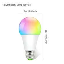 110V CozyLife Smart Bulb 9W E26 RGB 2700-6500K LED Home Light Bulb Compatible With Alexa, Echo And Home Assistant Multicolor, Music Sync - Multicolor - View 2