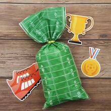 bolsas de merienda de ftbol, 4 estilos de juegos de pelota de rugby, ftbol, caramelos, violonchelo con lazos plateados para cumpleaos, da festivo, Navidad, regalo de, regalo de nios, - Multi - Ver 6