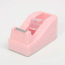 Macaron Color Tape Dispenser With Weighted Non-Slip Base & Sharp Blade, Easy To Cut, Stationery For Students, Office Use, Home Use, DIY Crafts, Art Projects, Scrapbooking, Gift Wrapping & Parcel Packing - Multicolor - View 13