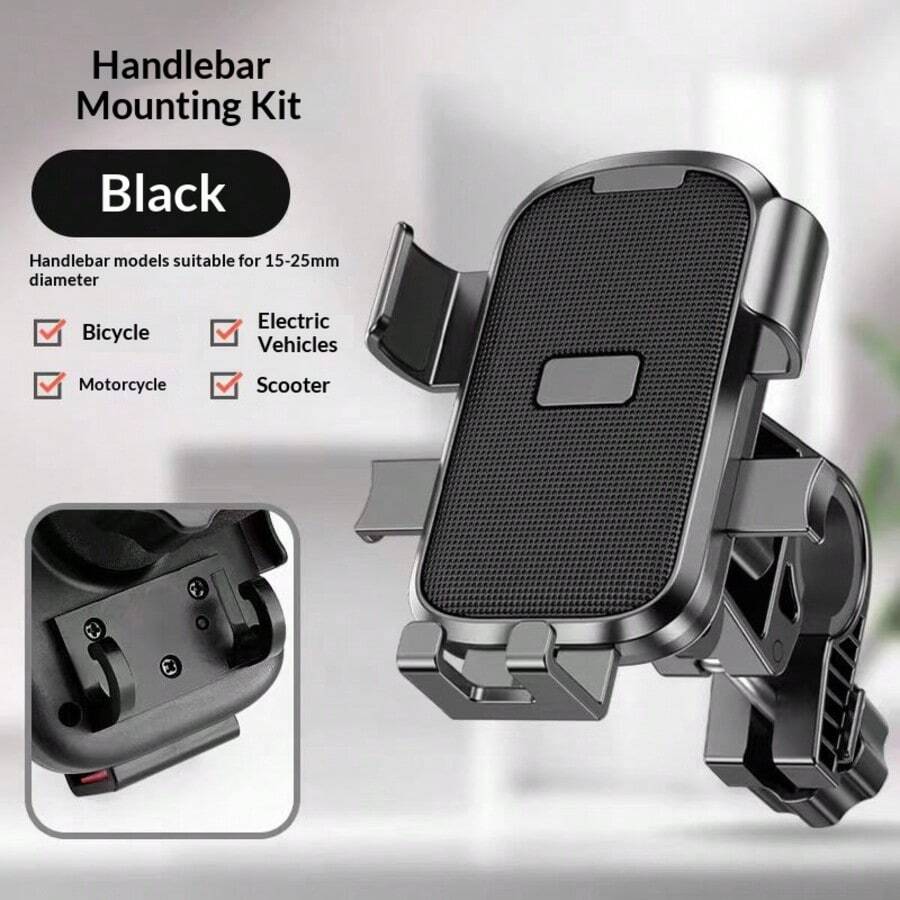 New Bicycle Phone Holder, Shockproof Bicycle Navigation Phone Mount For Delivery Riders - Multicolor - View 1