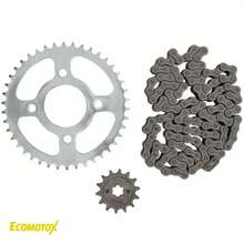 Kimtec 428H 14T/42T Sprocket And Chain Kit Compatible With Boxer 150 – Precise Transmission And Enhanced Performance - Grey - View 1
