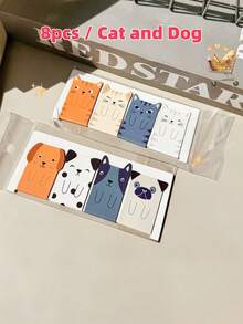 Cartoon Animal Magnetic Bookmarks, Creative Comic Magnetic Bookmarks, Exquisite Cute Student Stationery Gifts, Book Decoration Clips, Reading Marker Index Textbook Page Clips, Back To School Essentials - Multi Colors - View 13