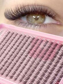 384pcs Individual False Eyelash Clusters Set, Thin Natural DIY Eyelash Extension Kit, C Curl Individual Lash Clusters, Reusable Lash Clusters With Adhesive, D Curl Individual False Eyelashes, Clusters + Glue + Sealer + Tweezers + Lash Brush, Beginner Starter Kit, Easy DIY Application - Multicolor - View 4