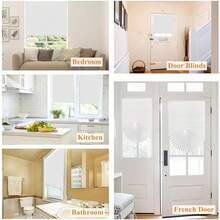 No-Drill Pleated Blackout Curtains, Solid Color Adjustable Size Foldable Window Blinds, Suitable For Bedroom, Living Room, Office, Bathroom, Blackout Heat Insulation Retractable Window Film, Lightweight, UV Protection, Privacy Protection, Easy Installation, Minimalist Pleated Curtains - A - View 10