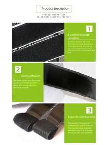 1 Conjunto, 10 Metros/5 Metros de Comprimento, Fita Dupla Face de Gancho e Laço, Fita Autoadesiva de Gancho e Laço, Usada para Fixação de Janelas, Molduras de Quadros, Telas Mosquiteiras, Carpetes e Autoadesivo Forte para Carros - A-branco - Visão 3