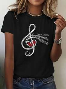Women T-Shirts - Black - View 1
