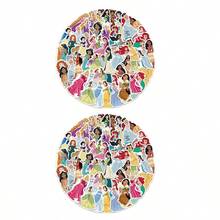 50/52/60/104/156張公主貼紙、公主貼紙、女王派對回禮、女王卡通貼紙、公主派對、防水貼紙、貼紙，可用於書籍、日記本、手機殼、筆記型電腦、平板電腦、水壺，適合作為節日、生日禮物或獎勵貼紙、禮物裝飾 - 彩色 - 查看 15