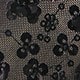 Black Mesh - Black Sequins