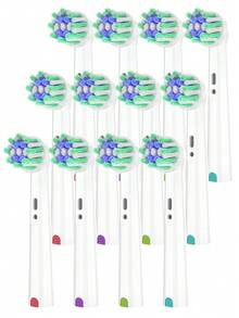 4/12/20 Pcs Compatible With OralB Electric Toothbrush Replacement Cross Clean Brush Heads, Toothbrush Head Refills Compatible With Oralb Pro Series Electric Toothbrushes - View 18