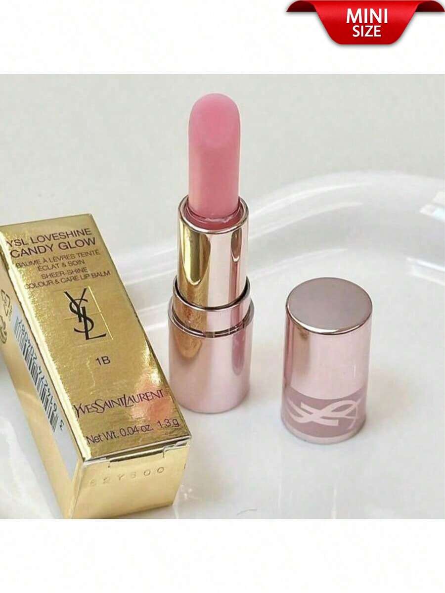 Yves Saint Laurent YSL Loveshine Candy Glow 糖果光澤唇膏 #1B 日出粉 (迷你尺寸) 1.3g/0.04oz | 保濕亮澤唇膏 | 輕盈可疊加顯色,打造柔軟豐盈雙唇 | 添加芒果與乳木果油,全天舒適 | 不黏膩、質地滑順 | 日常護唇與彩妝必備 - 1B Pink Sunrise - 1.3g(Mini Size) - 查看 1