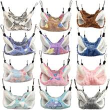 Small Pet Hammock Hanging Sleeping Bag, Double-Layer Thickened Warm Nest For Sugar Glider, Hamster, Squirrel, Guinea Pig, Flower Horn Rat, Removable And Easy To Clean, Play And Hideout For Small Animals - View 2