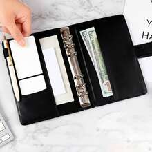 A6 Colorful Polka Dot PU Leather Zipper Cash Envelope Wallet, Multi-Pocket Budget Manager, Cash Storage Challenge System, Expense Tracking And Financial Goal Setting - A6 - View 8