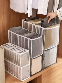 3pcs Underwear And Socks Storage Box, Foldable Drawer Design, 2/1pc, 3-In-1 Storage Box, Durable Nylon Material, Suitable For Underwear And Socks Storage, Travel, Home, Storage, Clothing Storage And Dorm Organization Essential - Multicolor - View 8