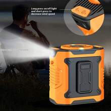升級版腰夾式可攜式風扇 - 3600mAh USB充電，高速穿戴式冷卻風扇，適合戶外活動 - 腰掛式 - 查看 12