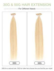 Extensiones de cabello humano real de 12-22 pulgadas con anillos nano, cabello humano Remy liso y recto, mechas de cabello con anillos nano, extensiones de cabello con nano puntas, para mujeres - S18/613 - Ver 5