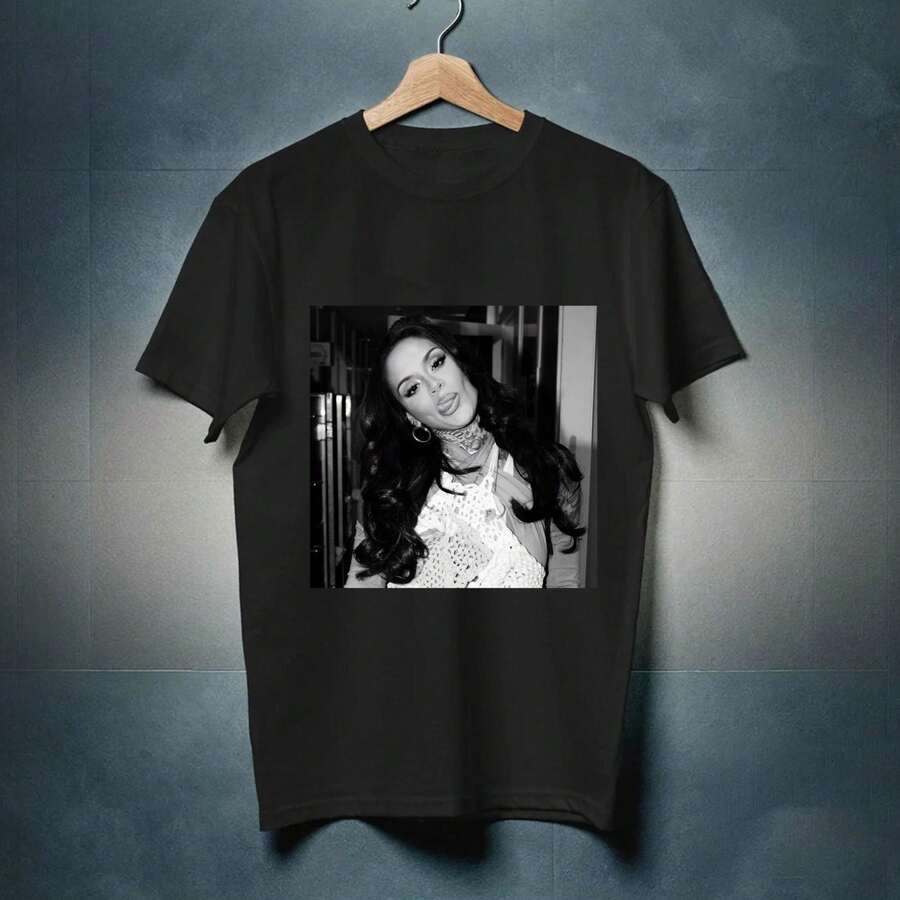 Kehlani Graphic Tee Unisex bomullströja, retro löst sittande t-shirt - Tillbaka 6 - Visa 1