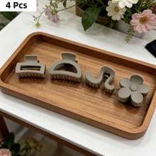 4pcs/Set, Versatile Hair Clips With Anti-Slip Grip Design Suitable For All Hair Types, Fashion Hair Accessories For Women And Girls - Multicolor - View 9