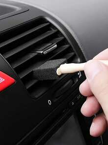 5pcs Car Detailing Cleaning Brush Set, Soft Foam Air Vent Cleaner, Multi-Functional Gap Dusting Tool, Suitable For Car Interior, Dashboard, Keyboard, Home And Office, Reusable Sponge Detail Brush - A - View 3
