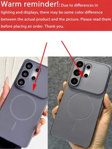 New Matte Semi-Transparent Large Window Phone Case, Compatible With Samsung Galaxy S26 Ultra, S25 Ultra, S24 Ultra, Wireless Charging Soft Cover - Blue - View 3