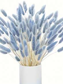 Artificial Reed Grass Decor, 17 Inch Artificial Reed Flower Decoration, Bulk Tall Artificial Reed Grass, Rabbit Tail Artificial Plants Bohemian Wedding Decor - Gray-blue - View 12