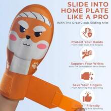 Guante deslizante de béisbol guante de béisbol protector de softbol diseño ergonómico para proteger los dedos para correr básica - Hámster Veloz - Ver 5