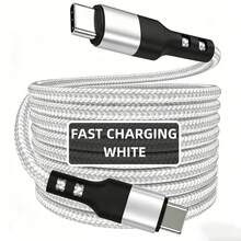 C-C Data Transfer Cable, Compatible With IPhone 15 16 17 Series, Galaxy S23/S22 And Other Smartphones, Car Charging And Data Cable - Silver - View 9