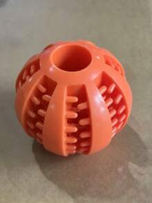 Bola Dispensadora de Petiscos para Cachorro, Brinquedo Quebra-Cabeça para Dentição e Limpeza Dental, Alívio do Tédio, Brinquedo de Mastigar Durável, Brinquedo de Treinamento para Animais de Estimação, Bola de Melancia Alimentador Lento, Suprimentos para Animais de Estimação - Multicolorido - Visão 3