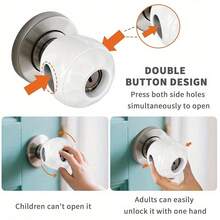 Spherical Door Knob Cover, Anti-Collision Soft Silicone Sleeve, Easy Adult Grip Round Handle Wrap, Wall-Friendly Bumper Cushion For Home - Multicolor - View 2