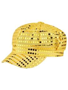 1/2pcs D EXCEED 70s Style Sequin Rhinestone Hat, Women's Party Dance Hat, Disco Daily Wear, Birthday Ball, Ballroom Stage Performance Carnival Accessory - Multicolor - View 17