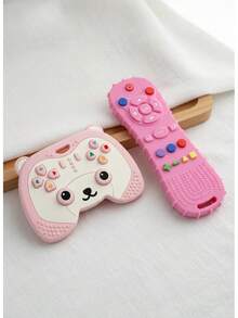 Silicone Baby Toy In The Shape Of A Video Game Controller For Montessori Fine Motor Skill Development - Dark brown - 查看 9