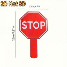 1/2pcs Red/Green GO/STOP Wooden Handheld Sign, Durable, Wear-Resistant, Anti-Deformation, Suitable For Team Building Interactive Games, Creating Atmosphere, Controlling Scenes, Guiding Activity Fun, Can Be Used As Interactive Props Or Atmosphere Regulators, Easy-To-Use Handheld Sign To Liven Up The Atmosphere And Enhance Activity Participation - A - View 7