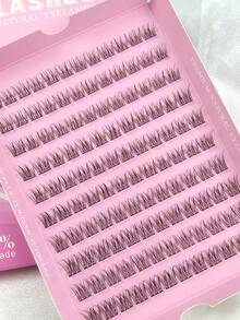 120 Pcs C Curl Manga Lashes 10-12mm Natural-Looking Clustered Segmented Faux Eyelashes Fanned Out Criss-Cross Soft Reusable Fake Eyelashes Large Capacity Wispy Clear Band Cluster Lashes Extensions Suitable For Daily Wear, Wedding, Party, Lash Clusters,Eyelash Clusters,Individual Eyelashes,Lashes,Fake Lashes - C - View 6