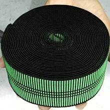 1pc (5m/25m) Optional, Heavy Duty Elastic Webbing Green & Black Striped Sofa Chair Seat Cushion Replacement Strap, Sofa Elastic Band, Sofa Seat Backrest Elastic Strap - A - View 10