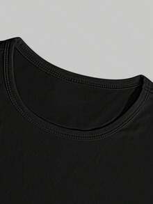 Women's Bark For Me Wolf Pattern Short Tank Top,Y2K Street Style Gothic Fashion Aesthetic Sleeveless Shirt,Streetwear Letter Print Crop Top Black Top - 黑色1 - 查看 3
